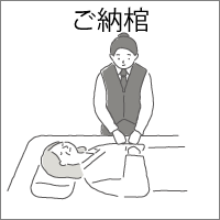 お棺へのご安置